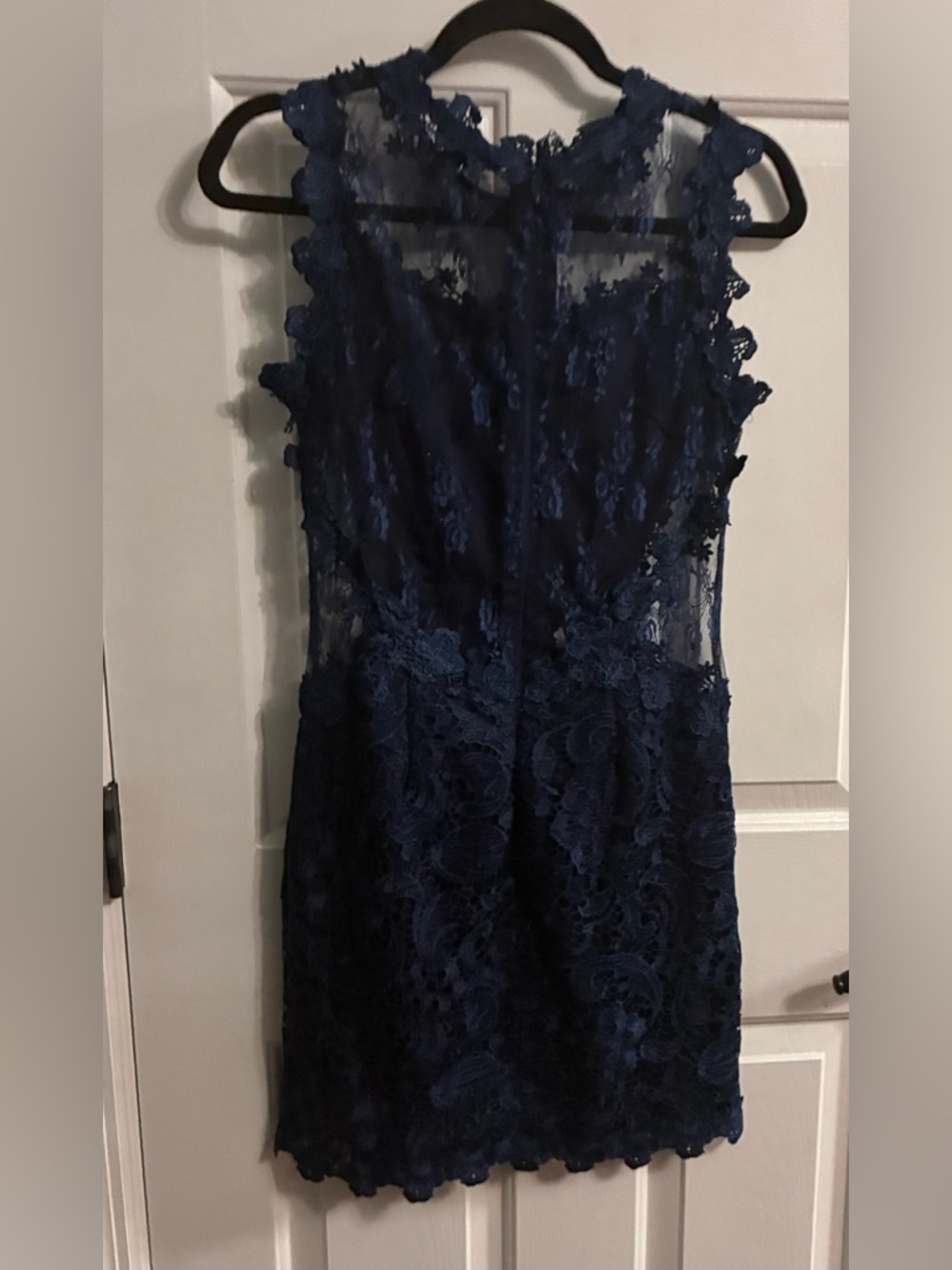 Navy Lace Cocktail Dress